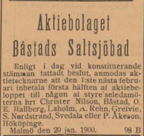 BÅSTADSPOSTEN – 27 januari 1900 (forts.)