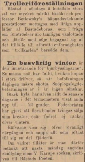 ÅBY-KLIPPANS TIDNING – 17 februari 1900