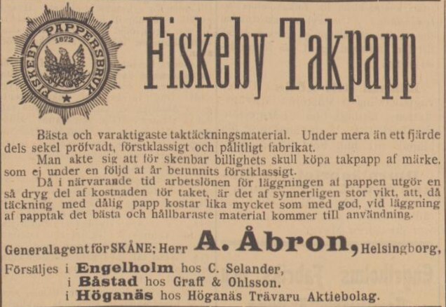 ÅBY-KLIPPANS TIDNING – 27 februari 1900