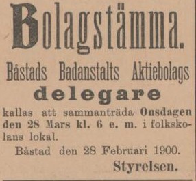 ÅBY-ÅSTORPSTIDNINGEN – 3 mars 1900