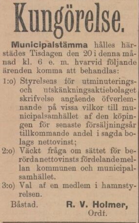 ENGELHOLMS TIDNING – 15 mars 1900