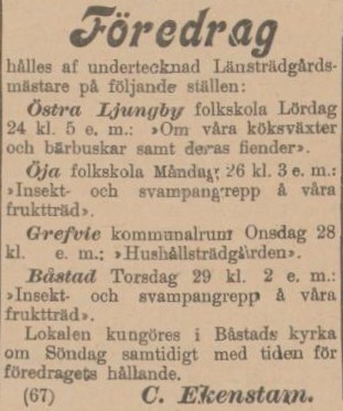 KRISTIANSTADS LÄNS TIDNING – 21 mars 1900