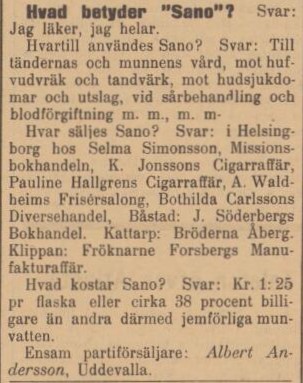 HELSINGBORGS DAGBLAD – 24 mars 1900