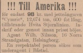 ENGELHOLMS TIDNING – 26 april 1900