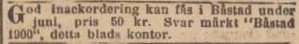 SKÅNSKA DAGBLADET – 26 april 1900