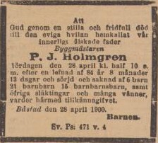 SKÅNSKA DAGBLADET – 2 maj 1900