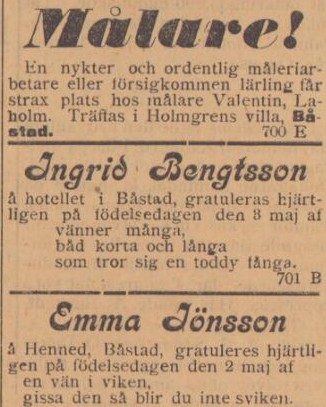 BÅSTADSPOSTEN – 3 maj 1900