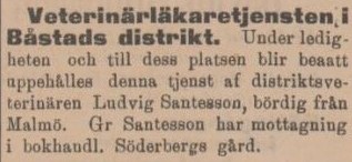 SYDHALLAND – 7 juni 1900 (forts.)