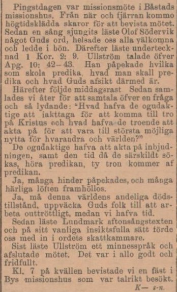 ANSGARIIPOSTEN – 13 juni 1900