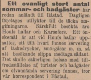 SYDHALLAND – 14 juni 1900
