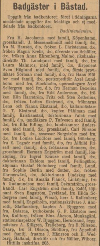 HELSINGBORGS DAGBLAD – 19 juni 1900