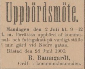 ÅBY-ÅSTORPSTIDNINGEN – 28 juni 1900