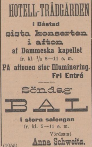SYDHALLAND – 30 juni 1900 (forts.)