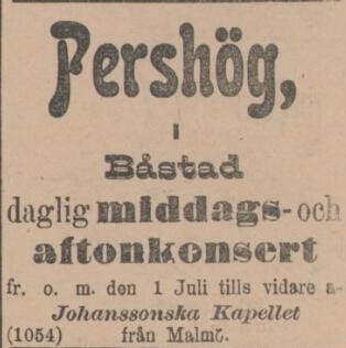 SYDHALLAND – 30 juni 1900 (forts.)