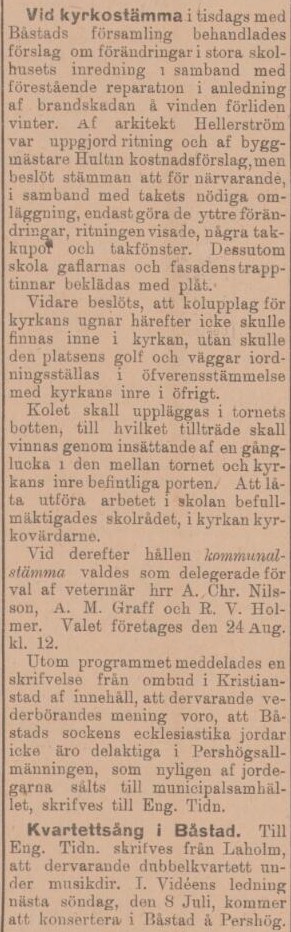 ENGELHOLMS TIDNING – 5 juli 1900