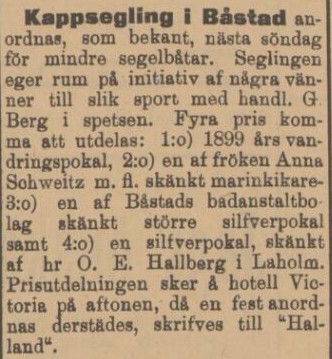 HALLAND – 2 augusti 1900