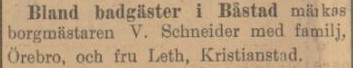 KRISTIANSTADS LÄNS TIDNING – 13 augusti 1900