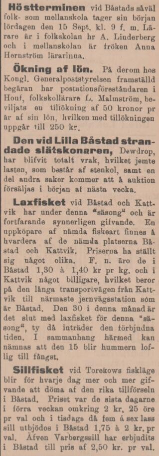 SYDHALLAND – 13 september 1900