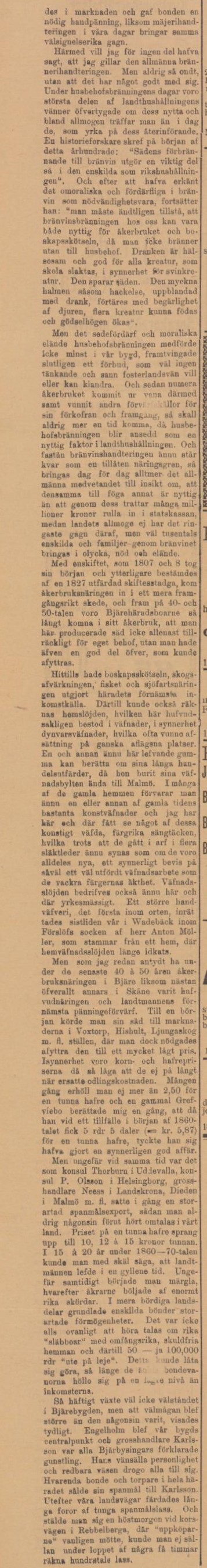 ÅSTORPSPOSTEN SKÅNE-SMÅLAND – 29 september 1900 (forts.)