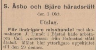 ÅBY-ÅSTORPSTIDNINGEN – 2 oktober 1900