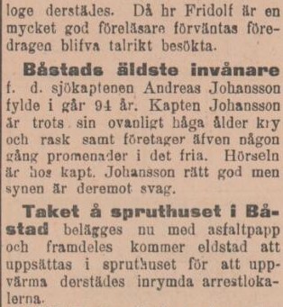 SYDHALLAND – 18 oktober 1900 (forts.)