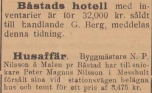 ÅBY-KLIPPANS TIDNING – 20 oktober 1900
