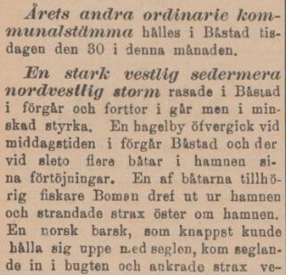 SYDHALLAND – 25 oktober 1900