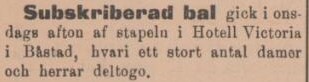 SYDHALLAND – 5 januari 1901