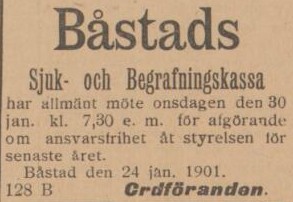 ENGELHOLMSPOSTEN – 26 januari 1901