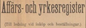 SKÅNING – 9 februari 1901