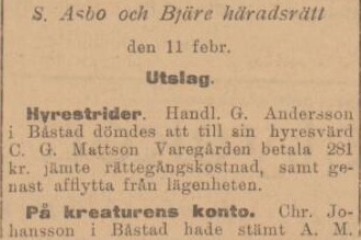 HÖGANÄSPOSTEN – 12 februari 1901