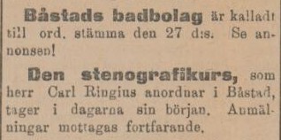 SYDHALLAND – 14 mars 1901