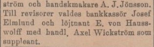 SYDHALLAND – 16 mars 1901 (forts.)