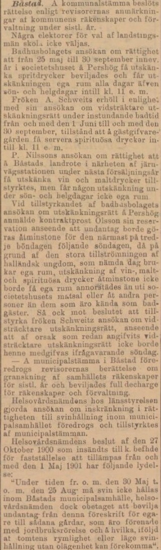 ÅBY-KLIPPANS TIDNING – 2 april 1901