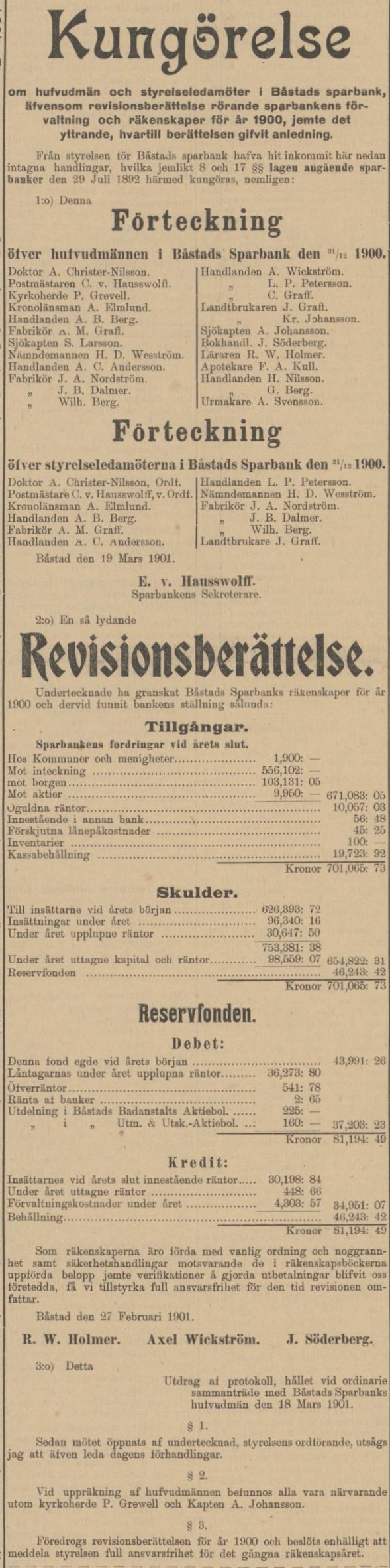 ENGELHOLMS TIDNING – 18 april 1901