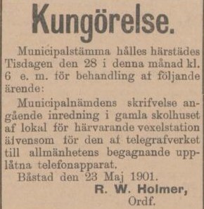 ÅBY-ÅSTORPSTIDNINGEN – 25 maj 1901