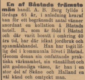 HALLAND – 17 juni 1901