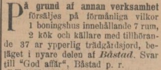 SYDHALLAND – 11 juli 1901 (forts.)