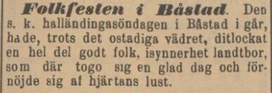 HALLANDSPOSTEN – 29 juli 1901