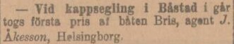 ÖRESUNDSPOSTEN – 5 augusti 1901