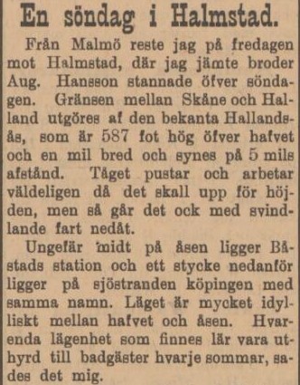 GÖTEBORGS VECKOTIDNING – 5 september 1901