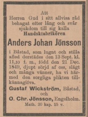 ÅBY-ÅSTORPSTIDNINGEN – 14 september 1901 (forts.)