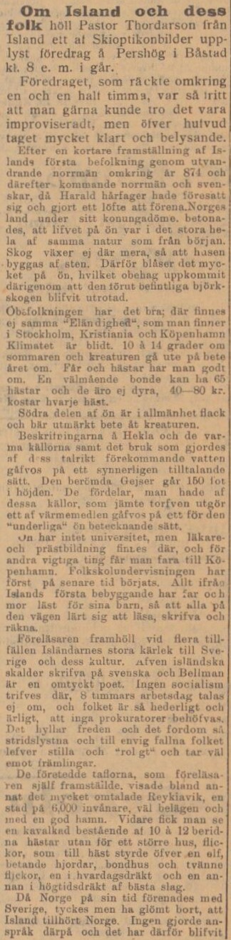 BÅSTADSPOSTEN – 19 september 1901