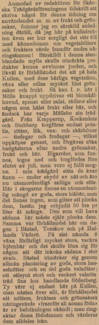 YSTADS ALLEHANDA – 29 oktober 1901