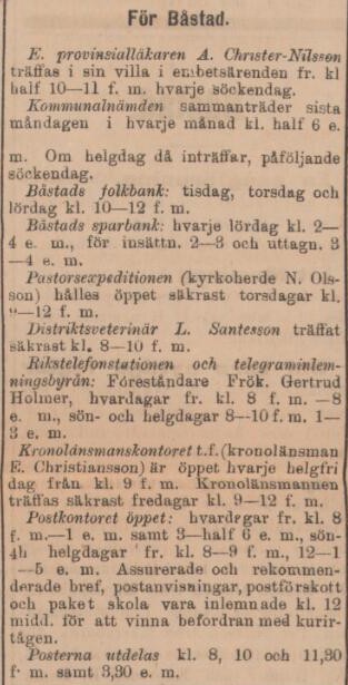 SYDHALLAND – 21 januari 1902 (forts.)