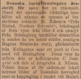 HELSINGBORGSPOSTEN SKÅNE-HALLAND HALVVECKOUPPLAGAN – 12 mars 1902
