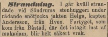 HALLANDSPOSTEN – 2 april 1902
