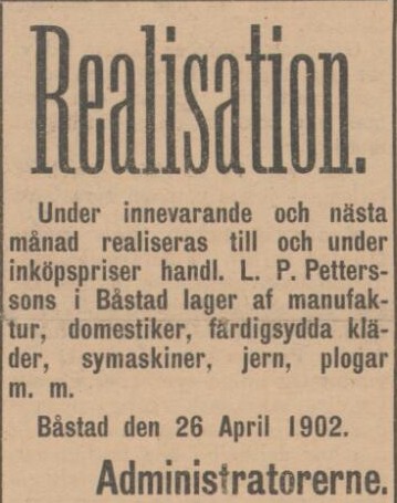 ENGELHOLMS TIDNING – 30 april 1902
