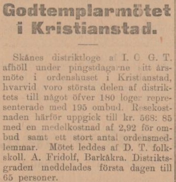 NORRA SKÅNE – 22 maj 1902