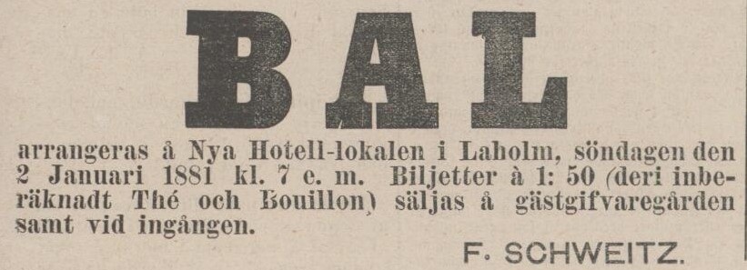 LAHOLMS NYA TIDNING – 30 december 1880